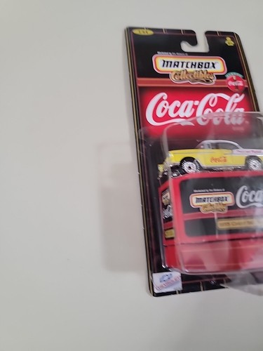 Matchbox Collectibles 1998 Coca Cola 1955 Chevy Bel Air Hardtop 1/64 Scale - Picture 4 of 8