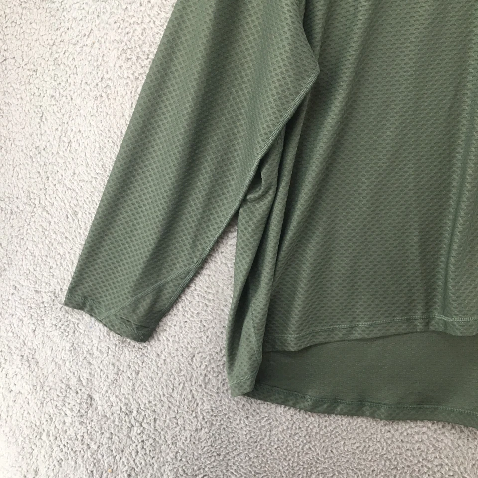 Sudadera Tek Gear Workout Gear para Hombres 4X Verde Manga Larga Pullover Cuello Redondo Foto 3 de 4