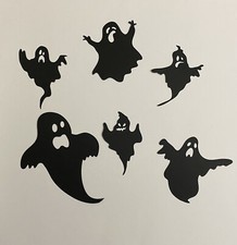 6 new "ghost" Halloween for greeting card die cuts scrapbook die cut