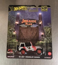 HOT WHEELS PREMIUM JURASSIC PARK ‘92 JEEP WRANGLER SAHARA POP CULTURE FREE SHIP