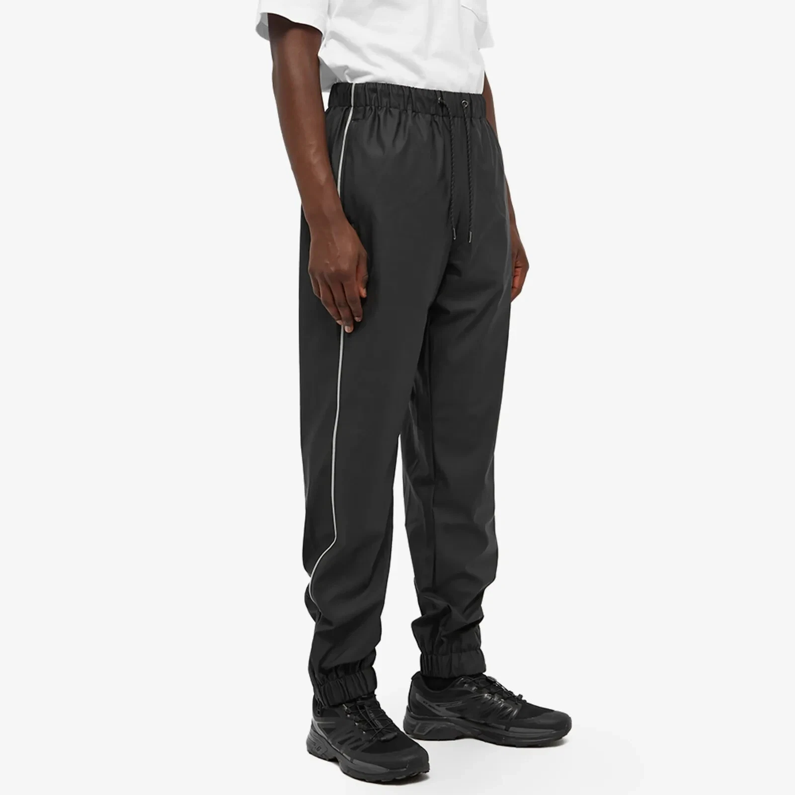 NEW RAINS PANTS REGULAR REFLECTIVE L/XL WATERPROOF GTX JOGGERS CUFFED VTG RARE