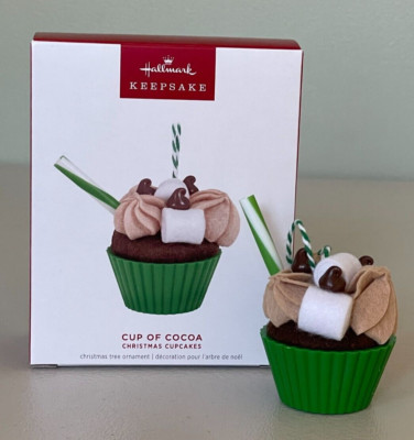 Hallmark 2024 Christmas Cupcakes #15 CUP OF COCOA Ornament ~ NMIB