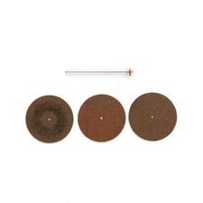 1 1/4" Cut Off Wheel Set- Cutting Soft Metals, Rotary, Three Wheels, Mandrel