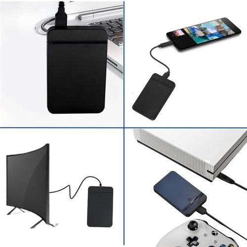 Disque Dur Externe Portable HDD de 500 Go — USB 3.0 et USB C pour PC Mac Play... - Afbeelding 3 van 7