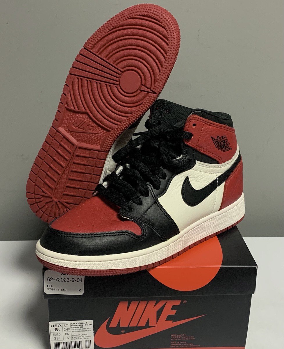 エアジョーダン1 レトロ ハイ OG Bred Toe(2018) Air Jordan 1 Retro High OG Bred Toe - Feb 2018 - 555088-610
