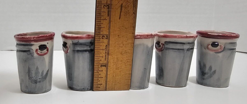 set of 5 hand painted sake cups - made in Japan - Picture 9 of 9