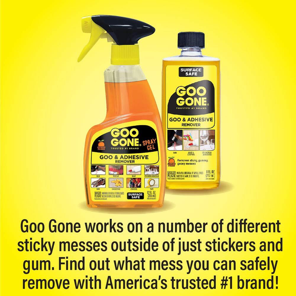 Goo Gone Surface Cleaning Wipes Tree Sap Crayon Adhesive Residue ...
