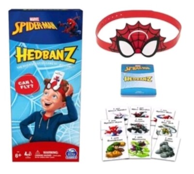 2 Hedbanz Kids Card Game Family Jurassic World Spiderman Expansion