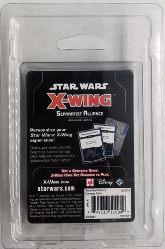 STAR WARS X-WING SEPARATIST ALLIANCE DAMAGE DECK EXPANSION BRAND NEW - Picture 2 of 2