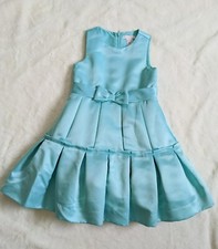 Janie & Jack High Tea Holiday Aqua Turquoise Beautiful Party Dress, Size 5