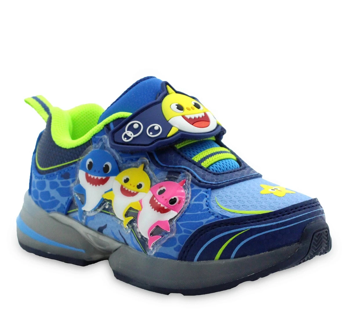 Baby Shark Toddler Light Up Tennis Shoes Sneaker Boys Girl Size 7 8 9 10 NWT NEW