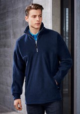 Biz Collection Mens Heavy Weight 1/2 Zip Winter Casual Pullover Fleece Easy Fit