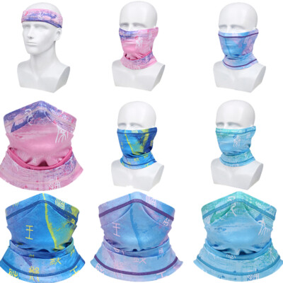 Tube Bandana Summer Cooling Neck Gaiter Balaclava Headwear Motorcycle Face Cover