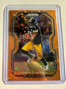 K98,433 - 2020 Panini Prizm Prizms Orange Disco #392 Chase Claypool