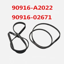 Two Serpentine Belt for 2010 2011 Toyota Camry 2.5L L4 90916-A2022 & 90916-02671