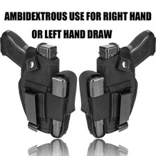 Gun Holster Tactical Concealed Carry Left/right Hand Pistol IWB OWB w/ Mag Pouch