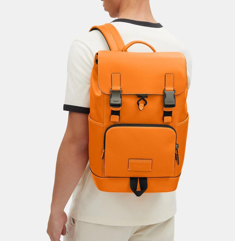 NWT Coach MEN's Track Backpack In Colorblock Signature NWT Coach MEN's Track Backpack In Colorblock Signature