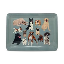 Dog Melamine Tray | Leslie Gerry, Serving, Dinner, Lap Tray 39.5cm x 28cm