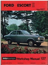 FORD ESCORT MK1 1300 GT SPORT RS1600 & MEXICO 1967- REPAIR MANUAL *VGC HARDBACK*