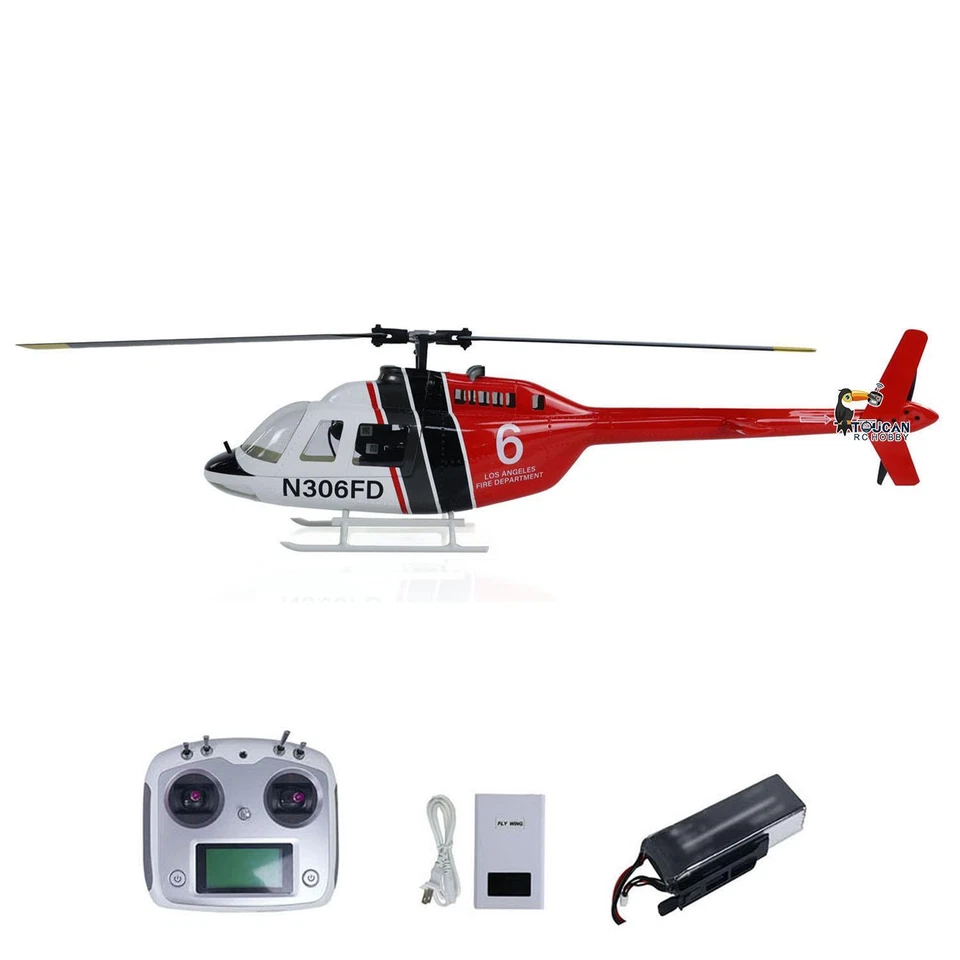 RC Scale Army Helicopter FLYWING 206 V3 RTF Smart Drone GPS Brushless Motor - Image 2 of 4