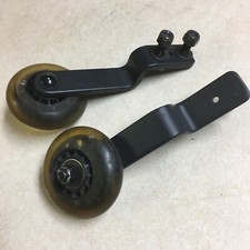 Set of 2 - Hoveround Wheelchair MPV5 Anti-Tip Wheels and Brackets Mounts