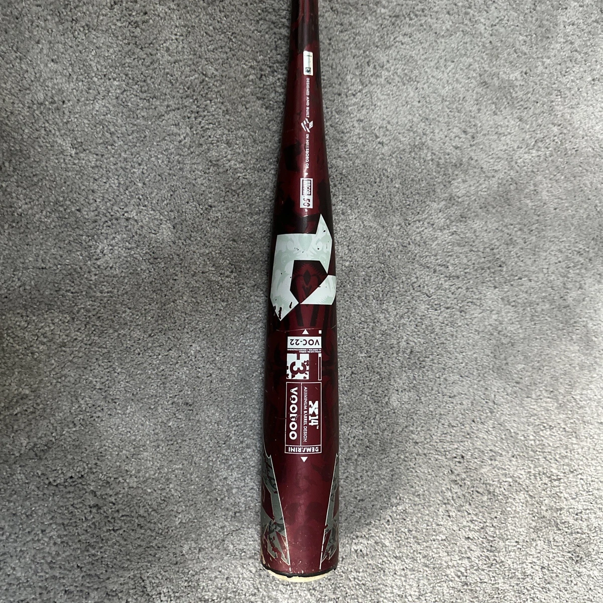 Batte De Softball DeMarini 2022 En Acier Carburé - 34 Pouces, 28 Oz, Charge Fin De Batte, Occasion Bon état