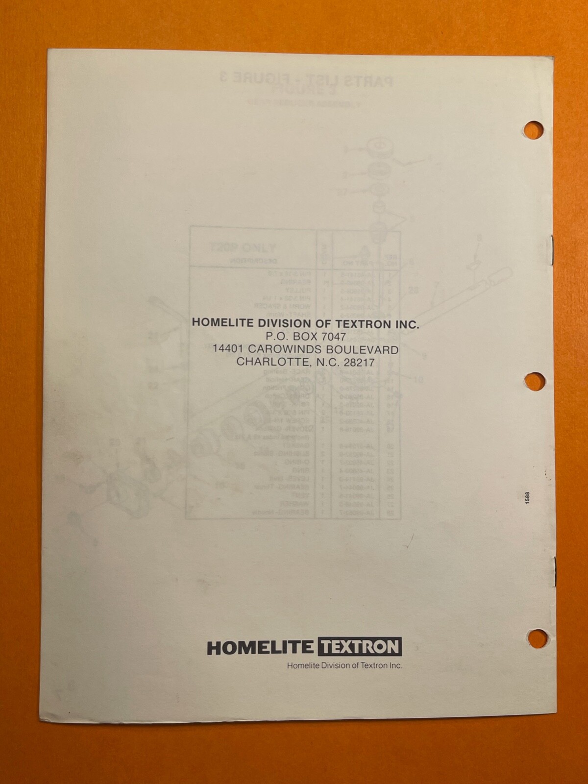 Homelite 20" Model T20 T20P Turbo Vac Rotary Mower (Parts Manual JA