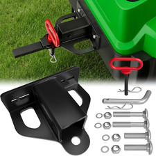 Zero Turn Lawn Mower Hitch with 2" Receiver, 6Mm Thicker Heavy Duty Steel Bolt o
