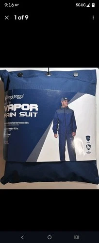 NWT Frogg Toggs Men's Vapor Rain suit Size XL/2XL Blue H3 video thumbnail