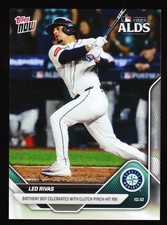 Leo Rivas Mariners Birthday Boy Clutch RBI vs Tigers 10.10 2025 Topps NOW #852