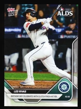 Leo Rivas Mariners Birthday Boy Clutch RBI vs Tigers 10.10 2025 Topps NOW #852
