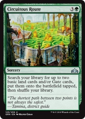 Hero Deal, English - 4 x MTG Circuitous Route Guilds of Ravnica
