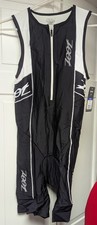 ZOOT Mens Black  White Performance Tri Racesuit Medium NWT