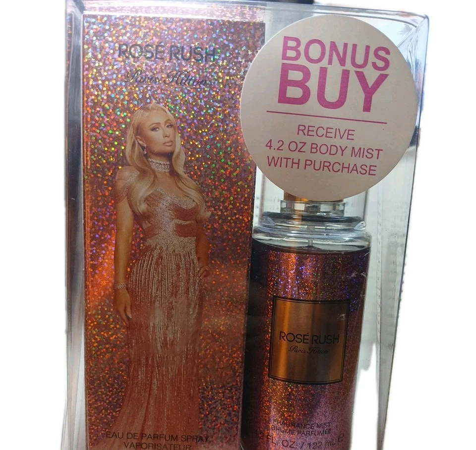 Paris Hilton Rose Rush Eau de Parfum Spray, 1 fl. oz. con niebla corporal extra Foto 2 de 4