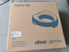 Drive Medical Toilettensitzerhöhung Ticco 2G - 10 cm hoch mit Deckel Farbe: Weiß