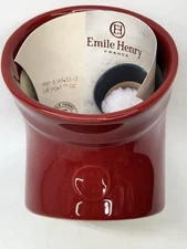 Emile Henry Salt Pig Pot Cellar In Red Made In France