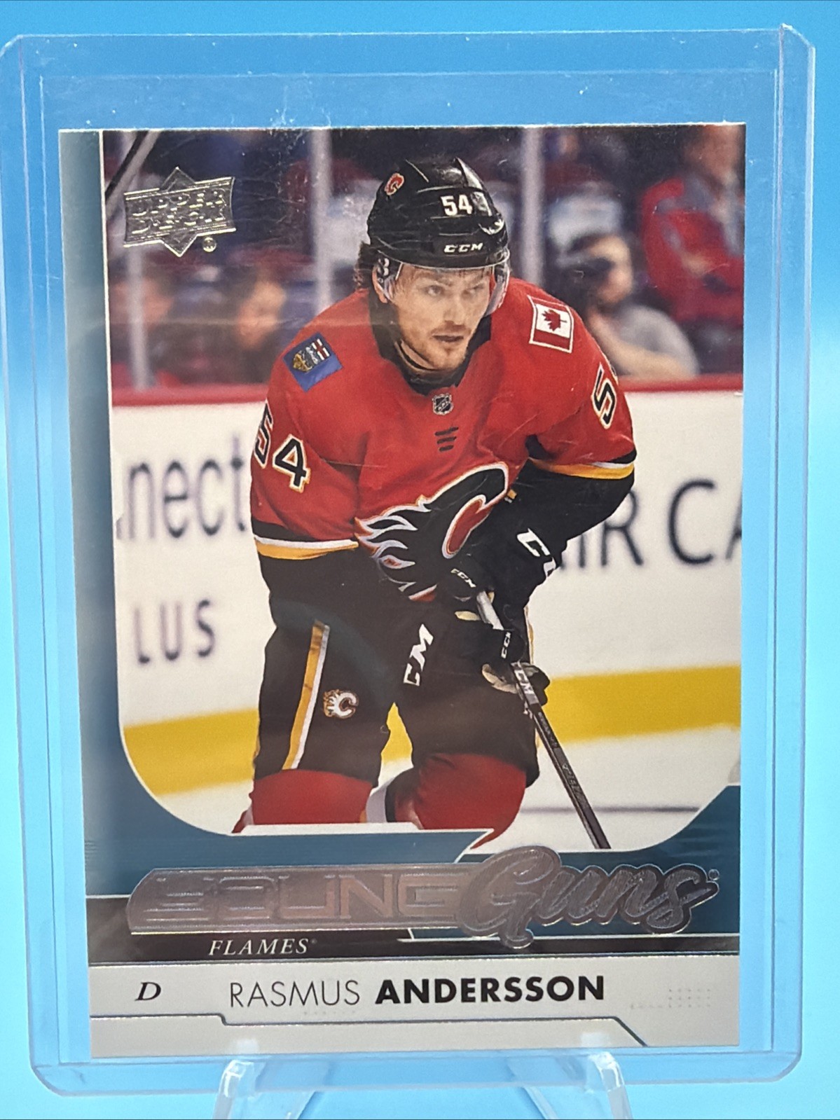 2017-18 Upper Deck Series 1 Rasmus Andersson Young Guns RC #218