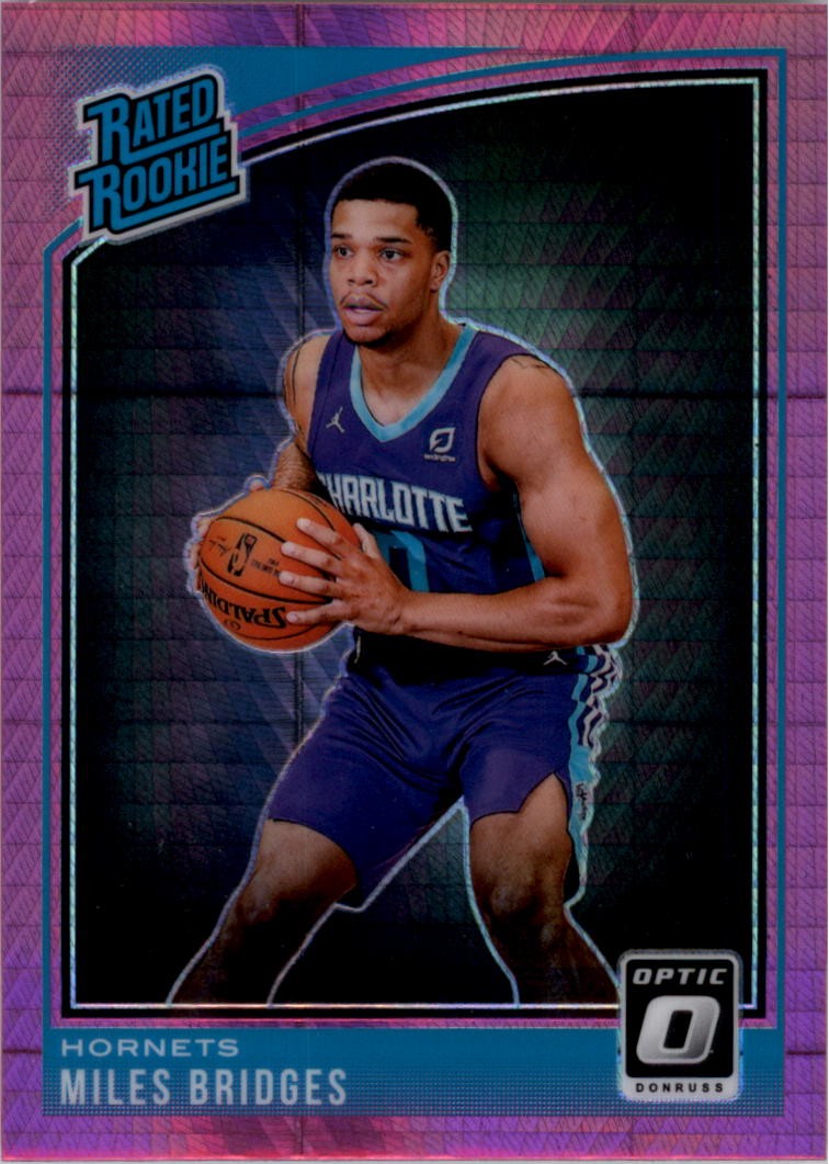 2018-19 Donruss Optic Hyper Pink #172 Miles Bridges RR - BSK