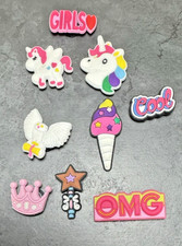 Croc Jibbitz Silicon  lot of 9 - Unicorn Tiara  More