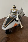 Vintage Silver Ranger Power Rangers In Space Galaxy Glider Figure Set 1997