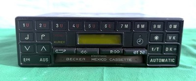 Original Becker Autoradio 611 Mexico Cassette für Mercedes Oldtimer (1667)
