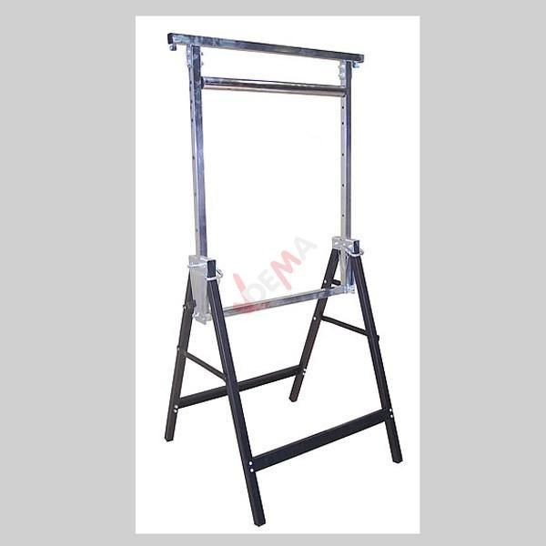 Tréteau à rouleau réglable D20101 en acier noir extensible 130 cm - 2