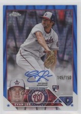 2023 Topps Chrome Update Blue RayWave Refractor /150 Evan Lee #RA-EL Auto 0us8