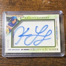 2025 Panini Boys of Summer Kellon Lindsey #21 Autograph /199 Los Angeles