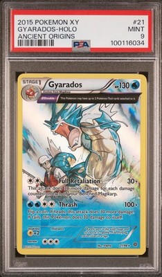 2016 Pokemon XY Ancient Origins Gyarados #21 Full Art Holo Rare