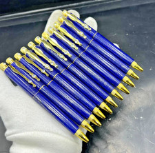 Bolígrafo tinta azul 100 % natural lapislázuli 11 piezas alta calidad hecho a mano