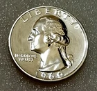 🟅 1960 PROOF 90% Silver Wash. Quarter 25¢