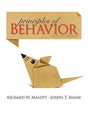Principles of Behavior (7th - Paperback, by Malott Ph.D. Richard - Acceptable