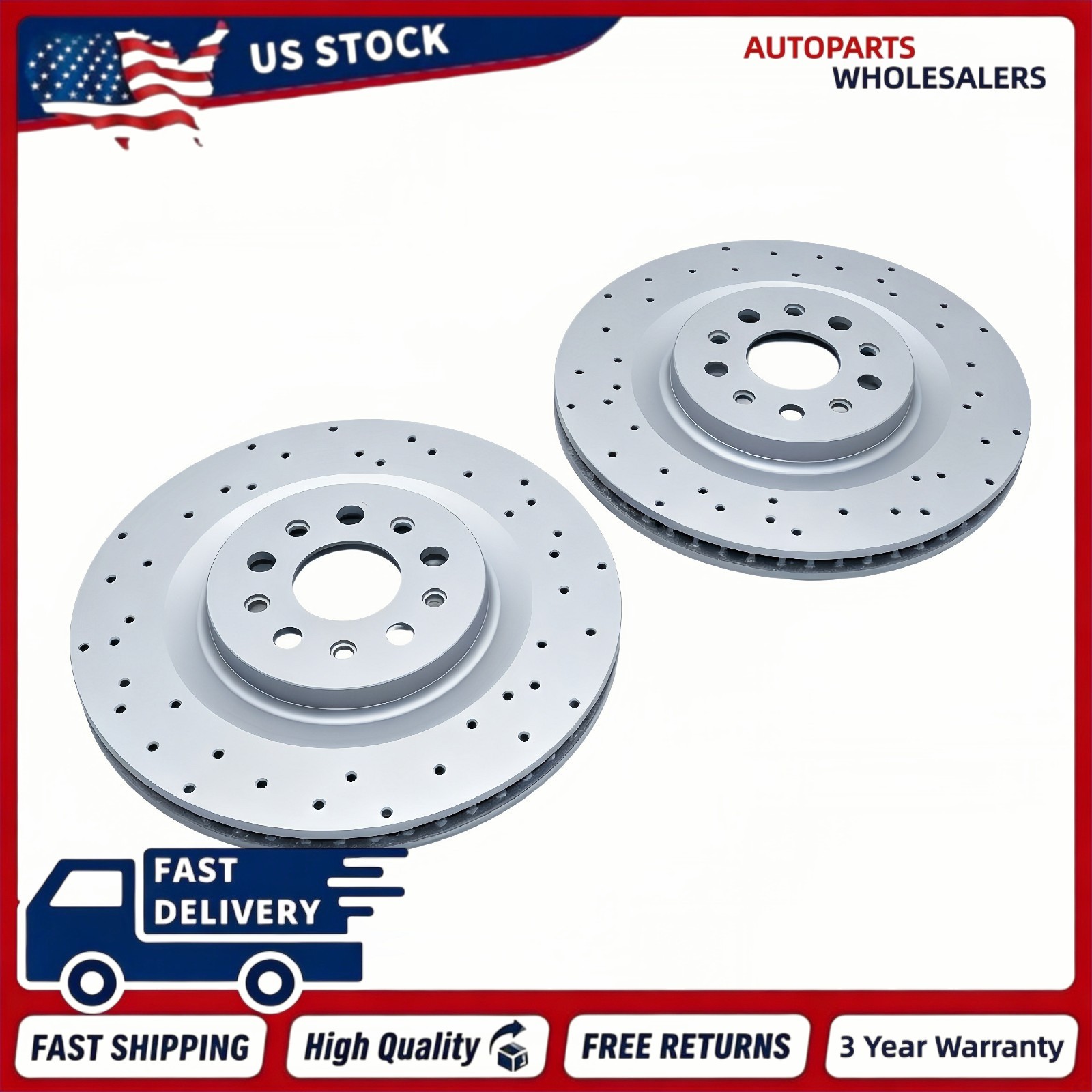 Maserati Ghibli 2017-2021 Rear Brake discs 2 pcs