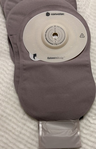 ConvaTec Esteem Body One-Piece Drainable Pouch Cut-To-Fit Flat Wafer Colostomy